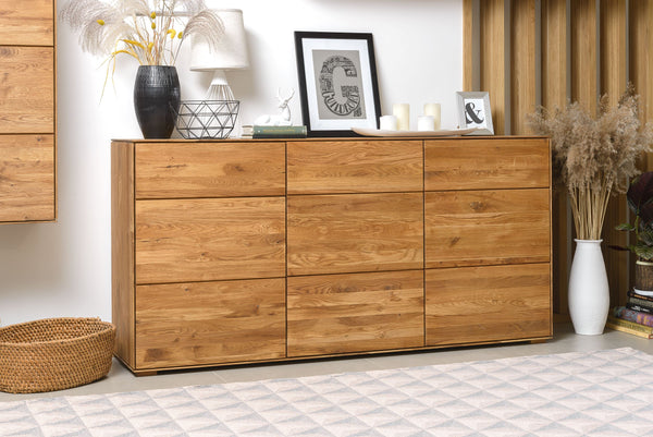 NordicStory Dressoir Ladekast in massief eikenhout