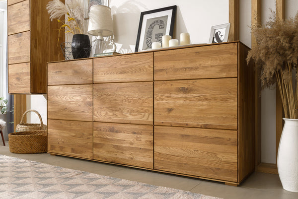 NordicStory Dressoir Ladekast in massief eikenhout