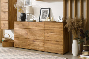 NordicStory Dressoir Ladekast in massief eikenhout