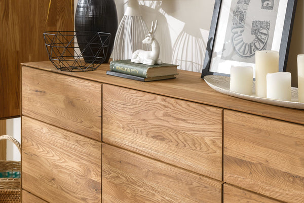 NordicStory Dressoir Ladekast in massief eikenhout