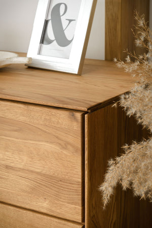 NordicStory Dressoir Ladekast in massief eikenhout