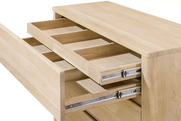 NordicStory Dressoir Ladekast in massief eikenhout