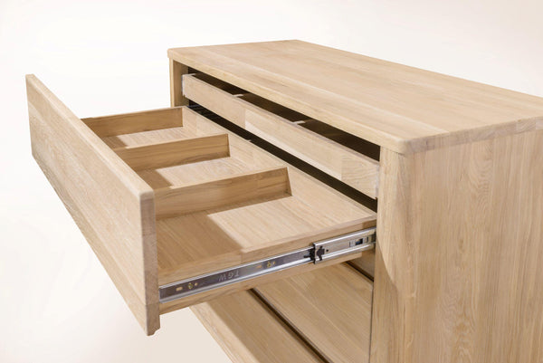 NordicStory Elsa Elsa Dressoir Ladekast in massief hout Scandinavisch eikenhout