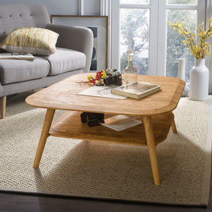 NordicStory Escandi Salontafel 4 Massief Eiken Natuurlijk Hout Scandinavische Woonkamer