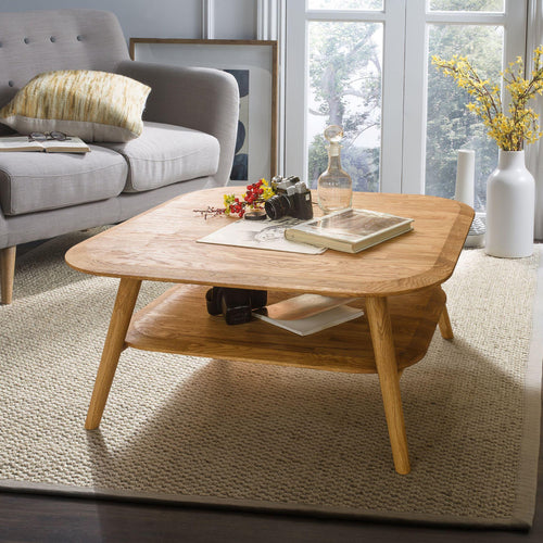NordicStory Escandi Salontafel 4 Massief Eiken Natuurlijk Hout Scandinavische Woonkamer