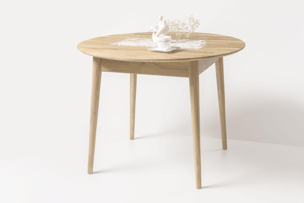 NordicStory Ronde eettafel in massief eikenhout 