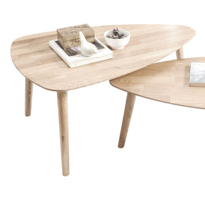 NordicStory Salontafel massief eikenhout, massief eikenhout