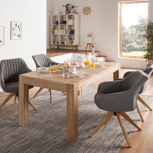 NordicStory uitschuifbare eettafel van massief eikenhout 