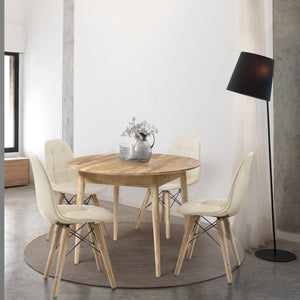 NordicStory Ronde eettafel in massief eikenhout 