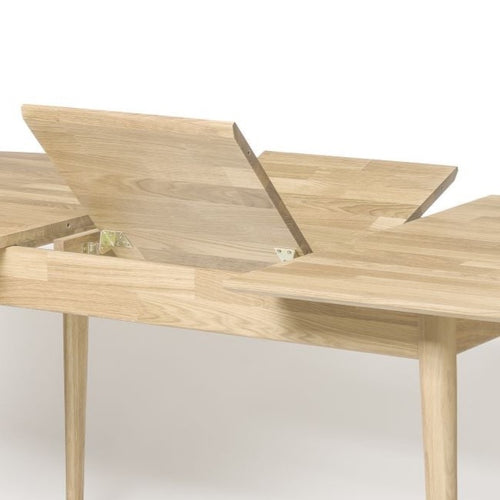 NordicStory Uitschuifbare ovale eettafel in massief eikenhout
