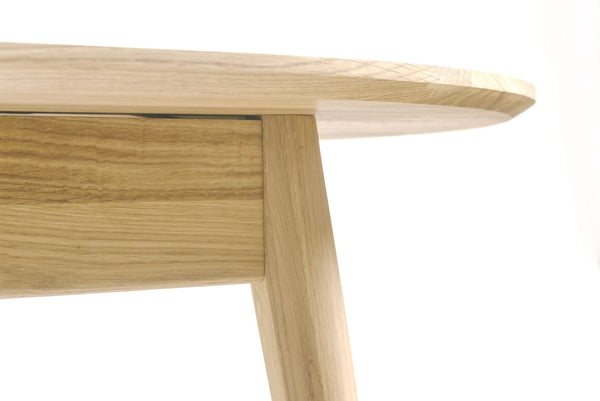NordicStory Uitschuifbare ovale eettafel in massief eikenhout