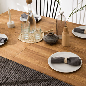 NordicStory uitschuifbare eettafel van massief eikenhout