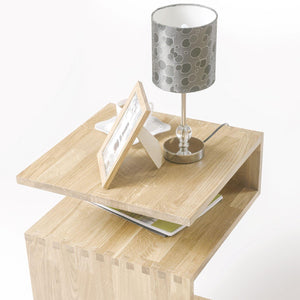 Massief eiken bijzettafel Sofi, 44 x 44 x 62 cm | NordicStory