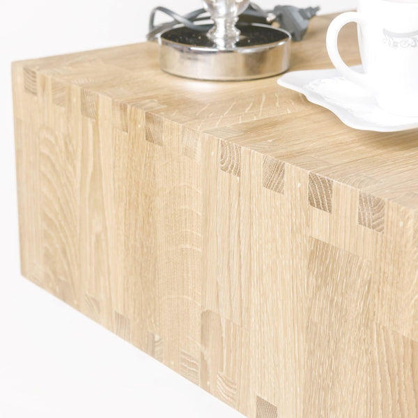 NordicStory Nachtkastje Scandinavisch eiken massief houten tafel 