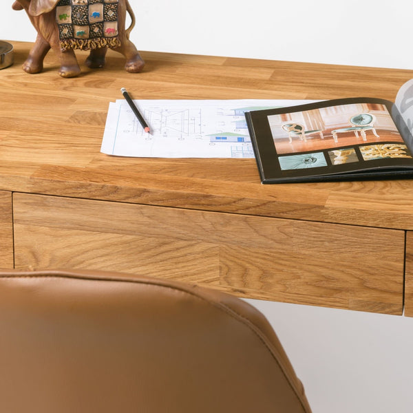 NordicStory Noords Eiken Massief Houten Bureau Noords Eiken Massief Houten Bureau 