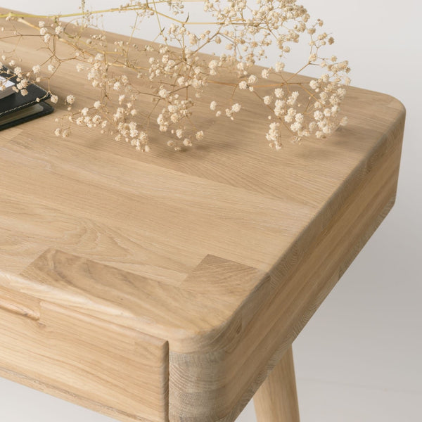 NordicStory Bureau Escandi 110 x 43 x 75 cm. massief hout Scandinavische eik 
