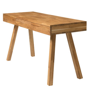 Massief eiken bureau Einstein I, 140 x 55 x 76 cm | NordicStory