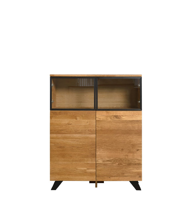NordicStory Moritz 1 massief eiken dressoir ladekast 100 x 40 x 124,9 cm.