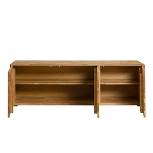 NordicStory Massief eiken tv-meubel Scandinavisch woonkamer dressoir
