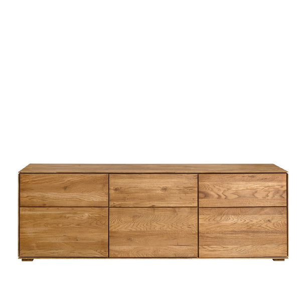 NordicStory Massief eiken tv-meubel Scandinavisch woonkamer dressoir
