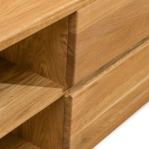 NordicStory Elsa TV-meubel 160 x 44 x 47 cm. Massief hout Eik