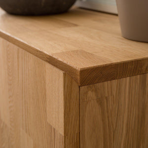 NordicStory TV-meubel massief eikenhout Scandinavisch industrieel design 