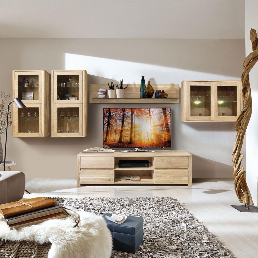 NordicStory TV-meubel massief eikenhout woonkamer Scandinavisch 