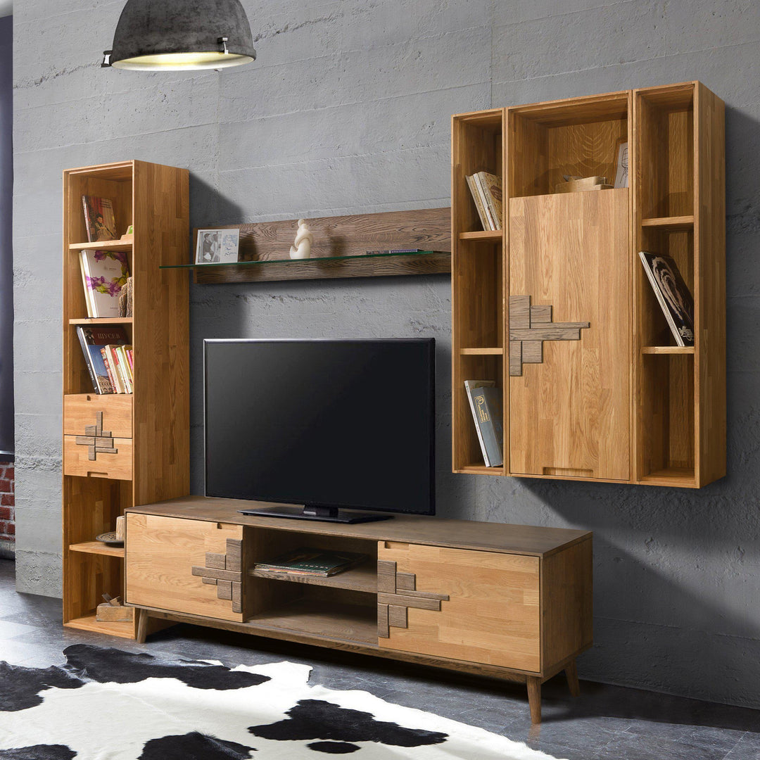 massief houten tv-kast