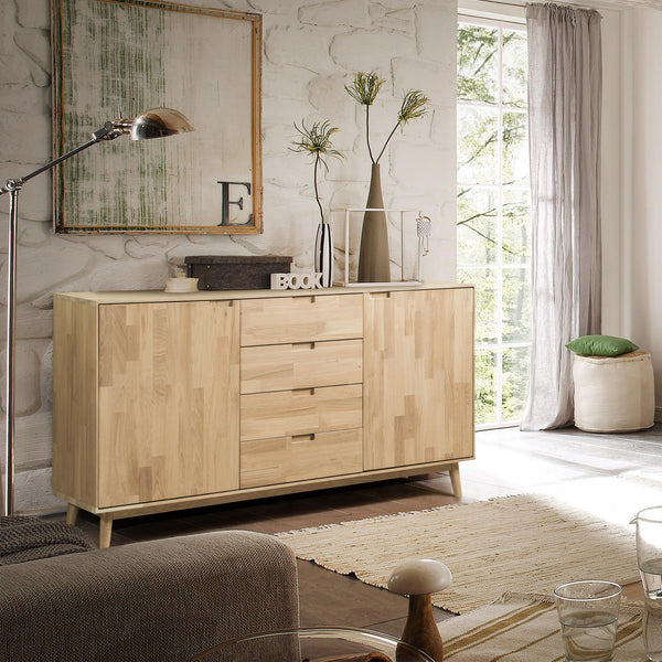 NordicStory Dressoir Ladekast in eiken massief hout 