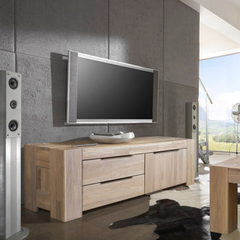 NordicStory TV-meubel in massief eikenhout 