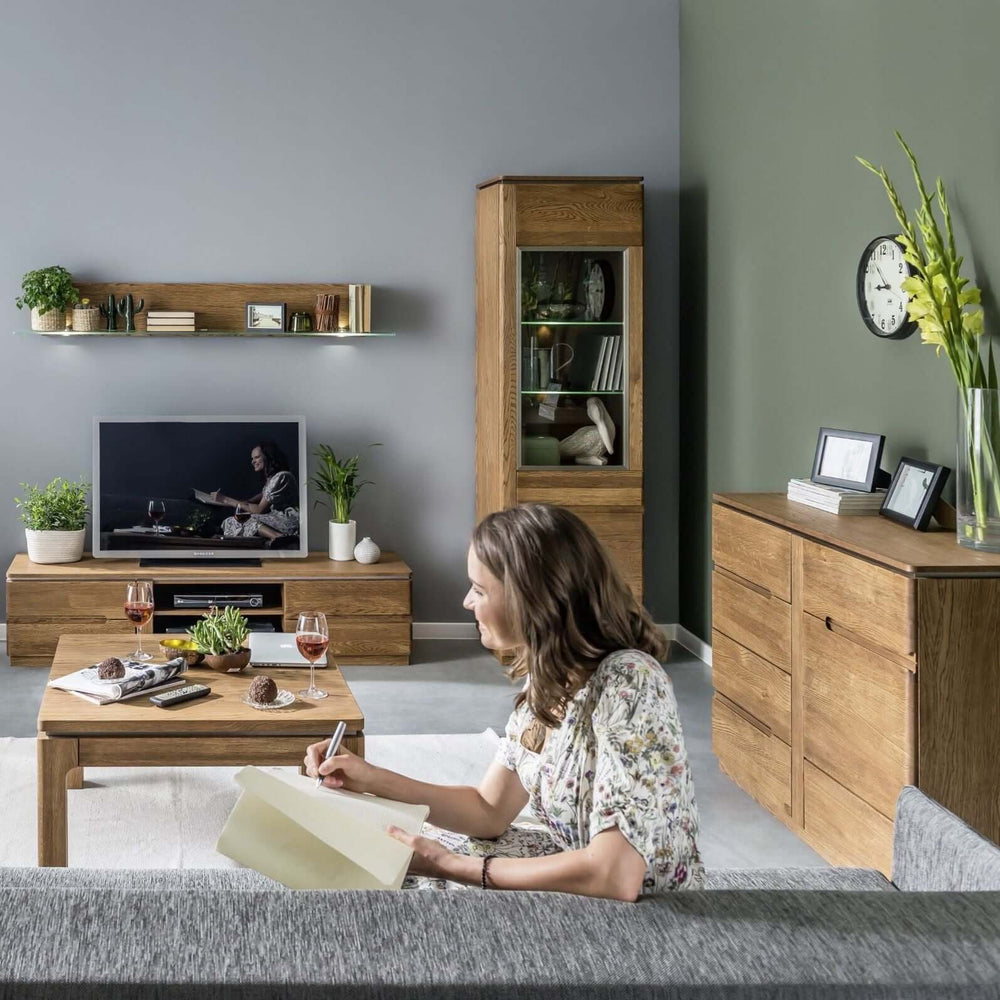 LoftStory Eiken Houten Dressoir Ladekast