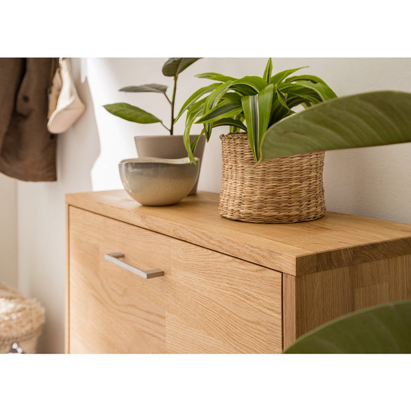 NordicStory Scandinavisch massief houten eiken schoenenrek