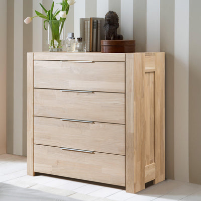 nordic oak solid wood sideboard chest of drawers