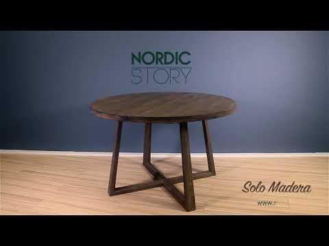 NordicStory Uitschuifbare eettafel in massief eiken MOBY