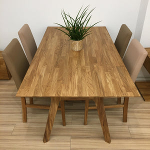 Eikenhouten eettafel Harold, 170 x 90 x 75 cm | NordicStory