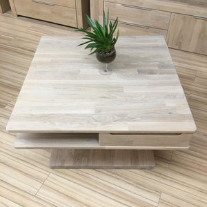 Massief eiken salontafel Kvadro, 85 x 85 x 50 cm | NordicStory
